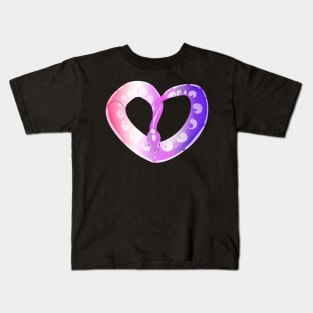 Ball Python Heart (Pride Design) Kids T-Shirt